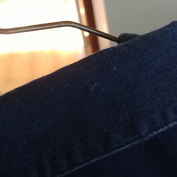 Vintage Denim Midi Dress With Embroidered Accent - Picture 6 of 6